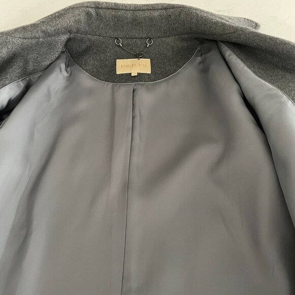 Ports Classic Double Breasted Wool & Cashmere Peacoat Charcoal Grey Sz 4 NWOT - Picture 11 of 12